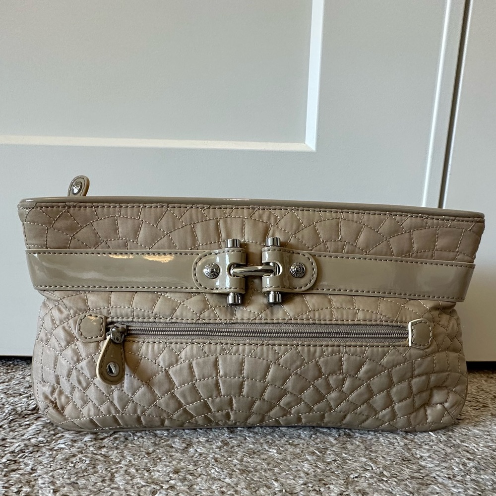 Vera Bradley Khaki Nylon Bistro Clutch